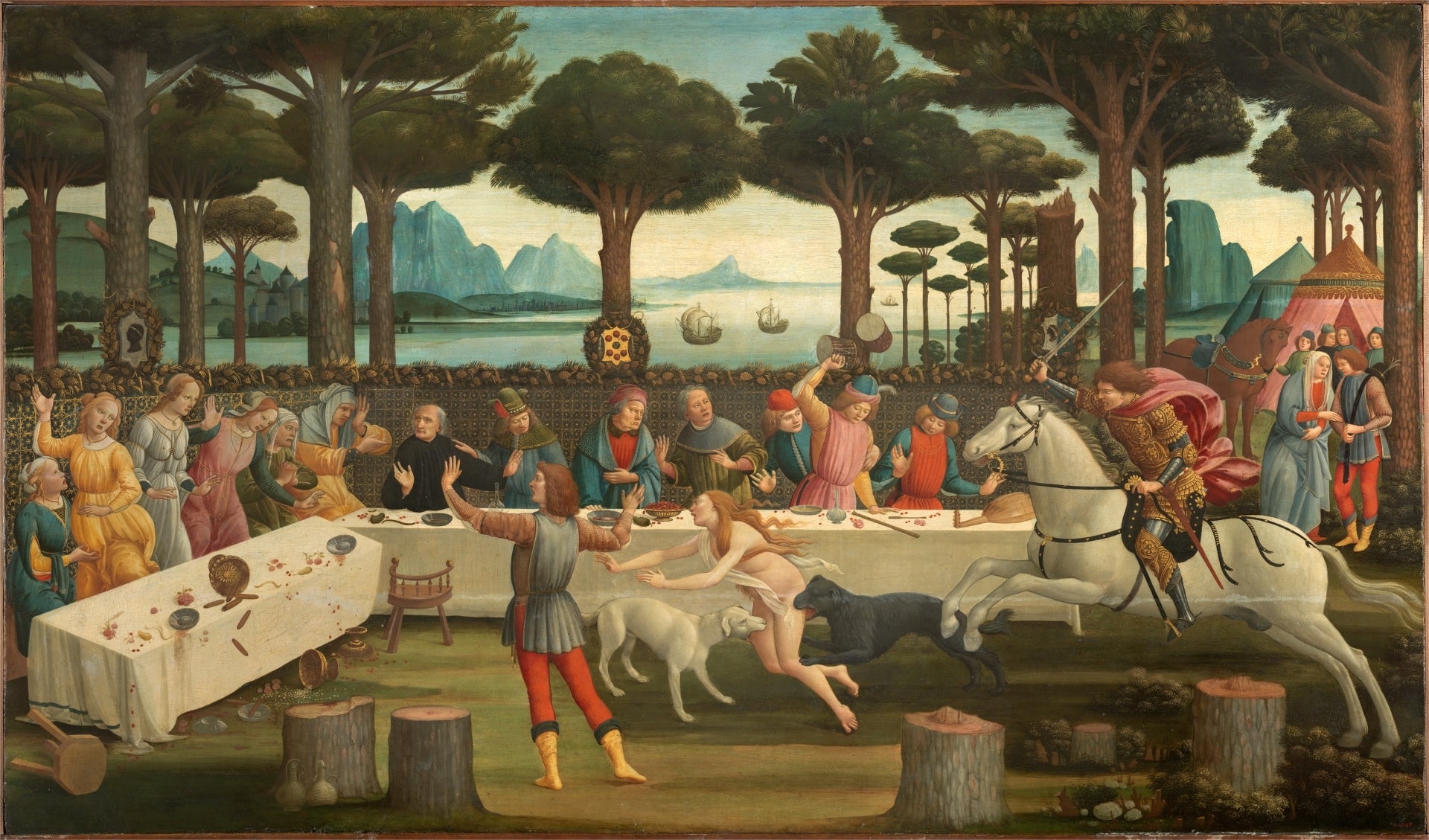 A História de Nastagio degli Onesti - Sandro Botticelli