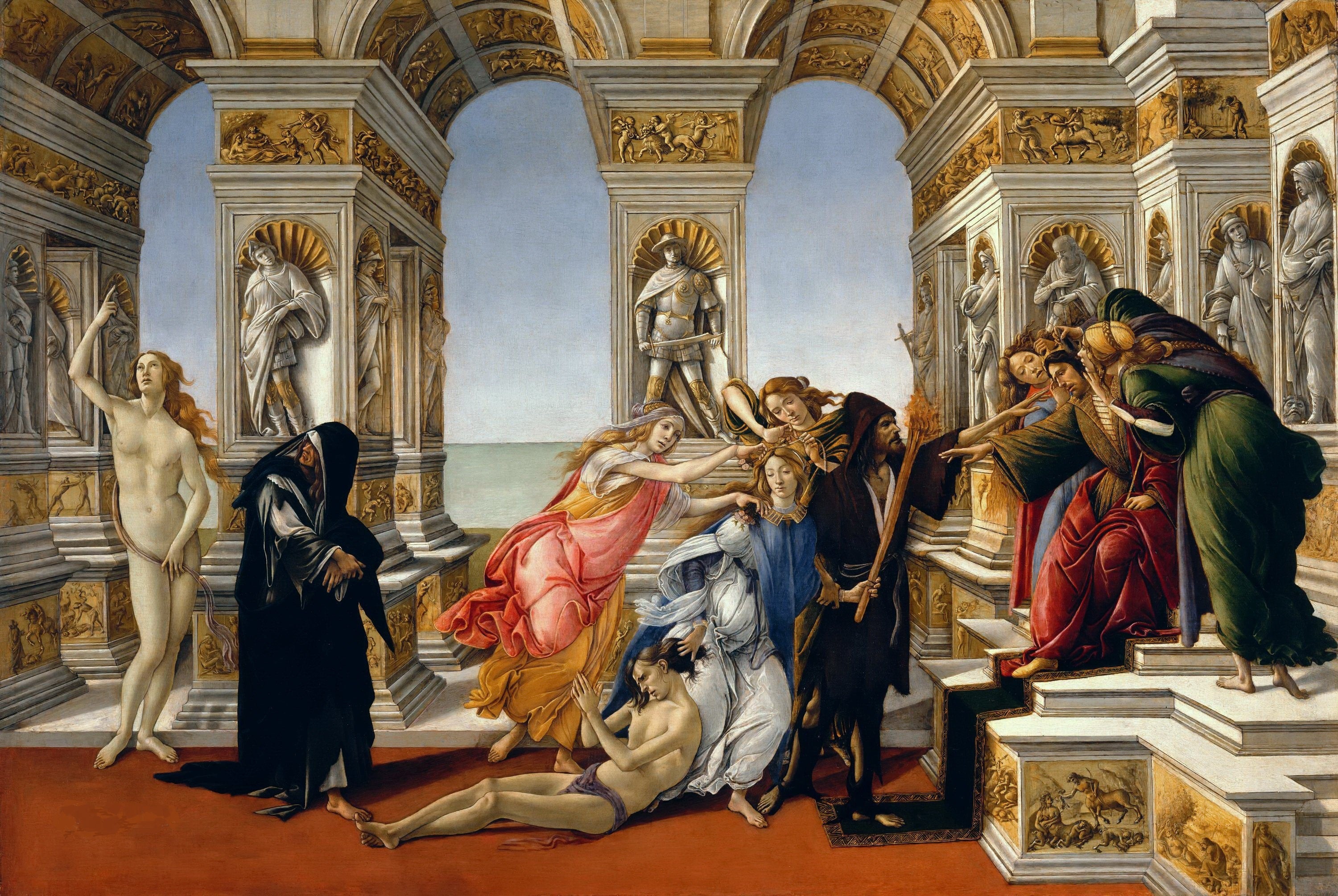A Calúnia de Apeles - Sandro Botticelli