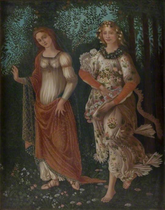 Detalhe da "Primavera" de Botticelli - Sandro Botticelli