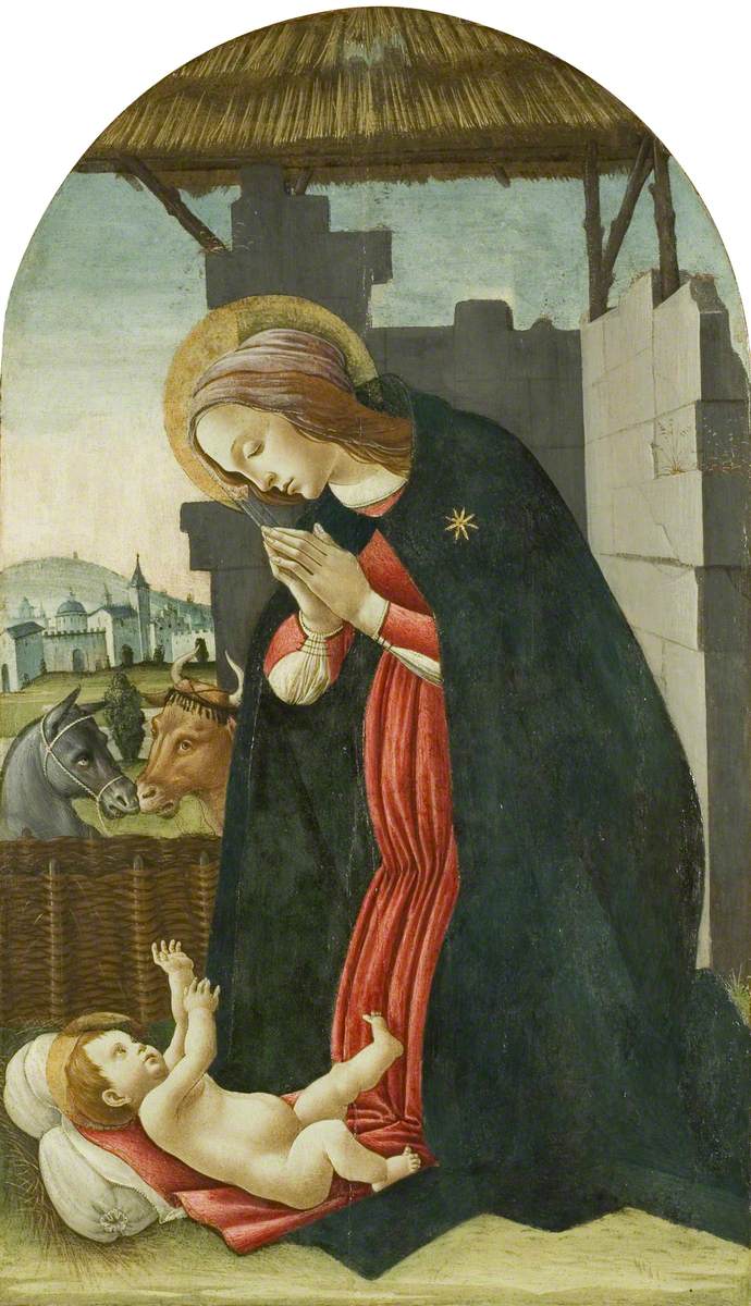 A Virgem adorando o Menino Jesus - Sandro Botticelli