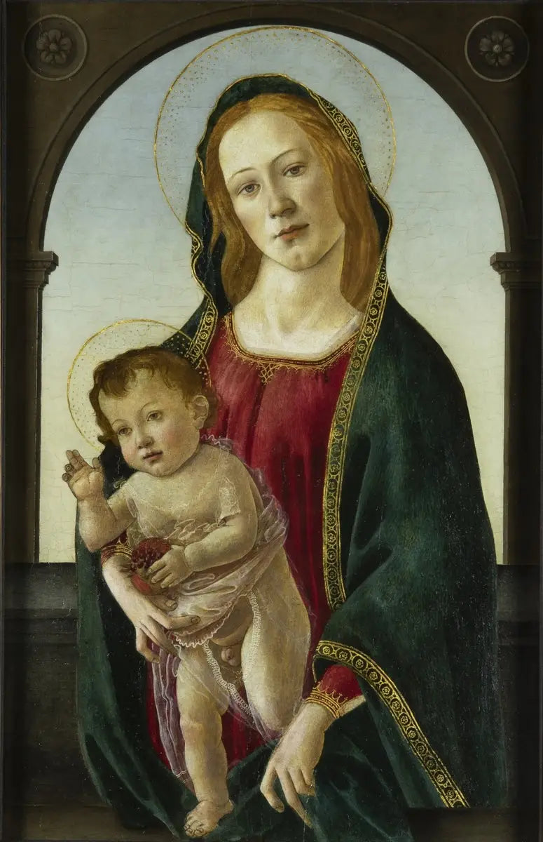 Vierge à l’Enfant avec une grenade - Sandro Botticelli - Alpha Reproduction