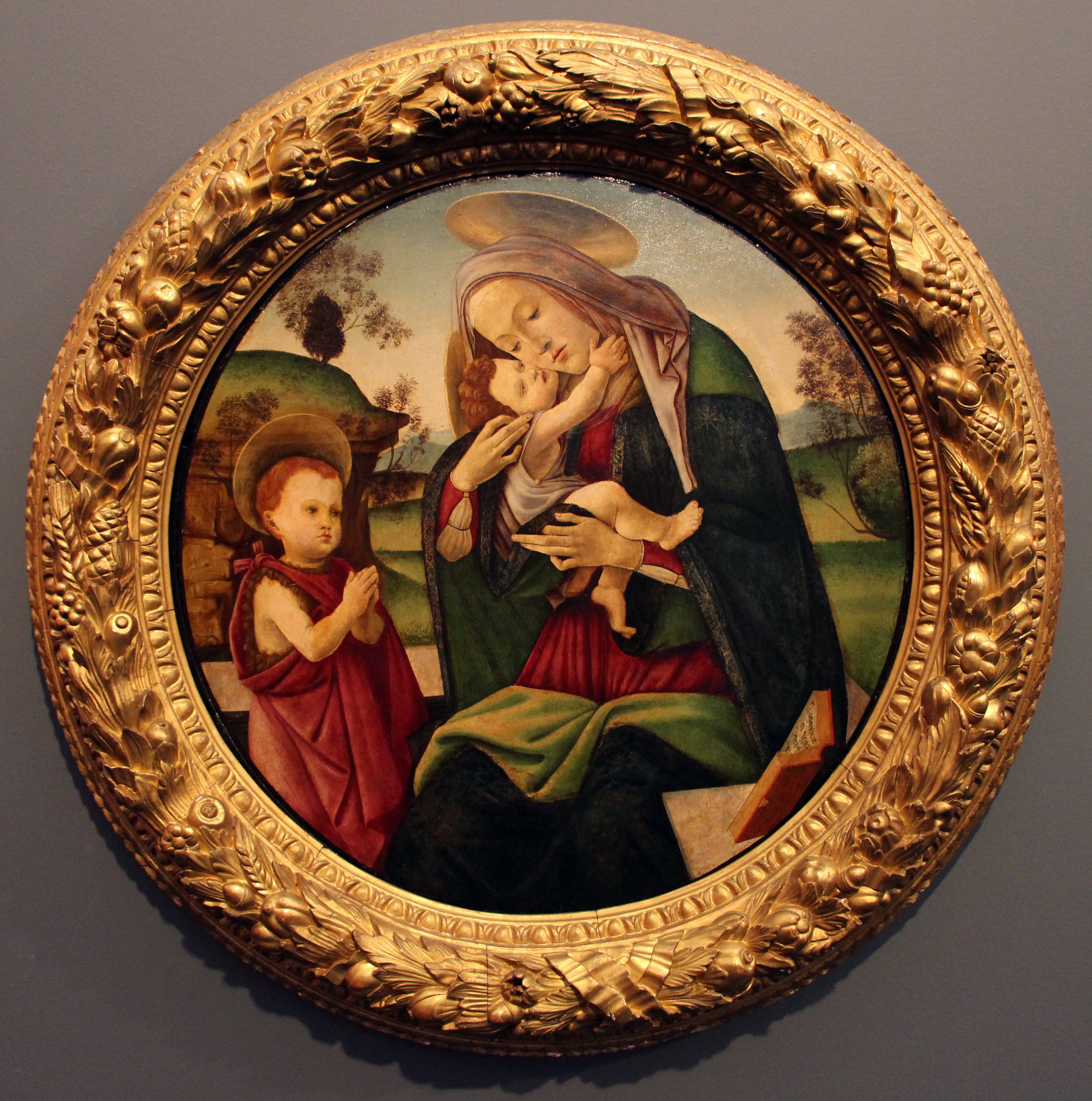 A Virgem com o Menino e o pequeno santo João - Sandro Botticelli