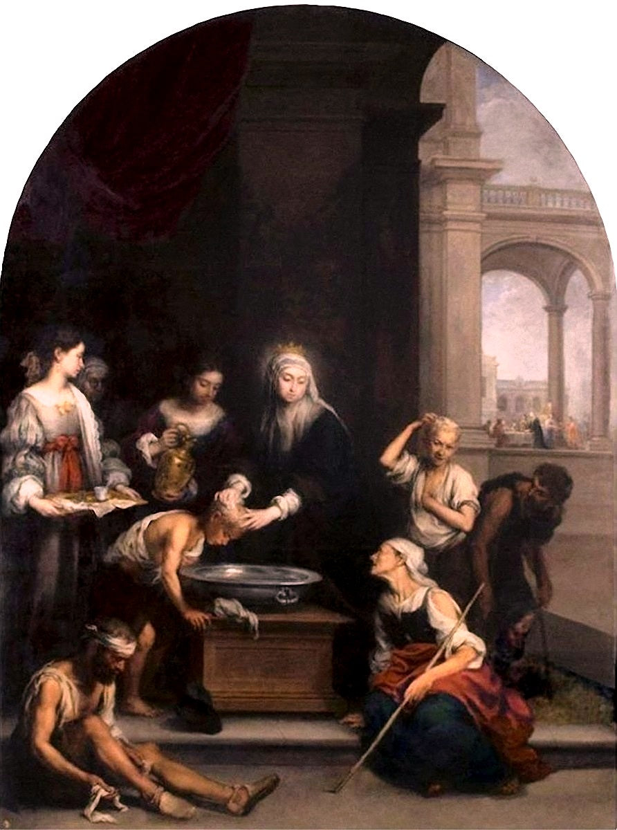 sainte Élisabeth soignant les teigneux - Bartolomé Esteban Murillo