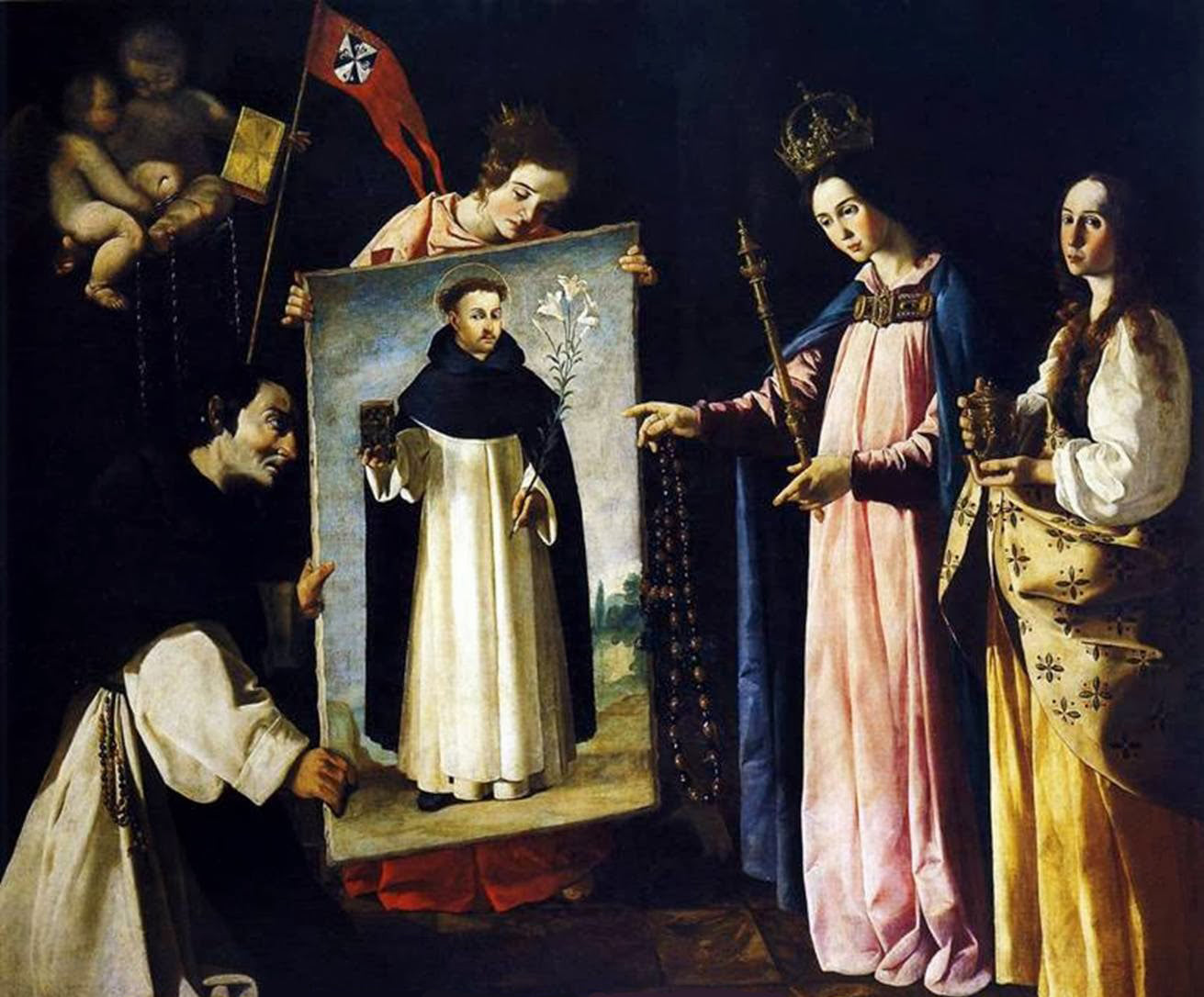 Saint Dominique à Soriano - Francisco de Zurbarán