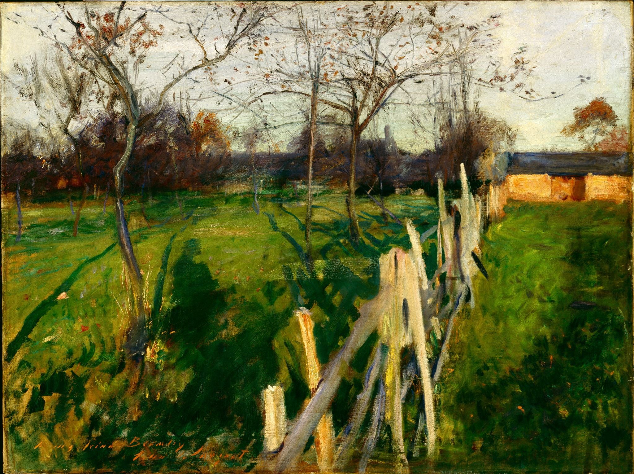 Reproduction du tableau « Terrains d'accueil - John Singer Sargent » par Alpha Reproduction en peinture à l’huile