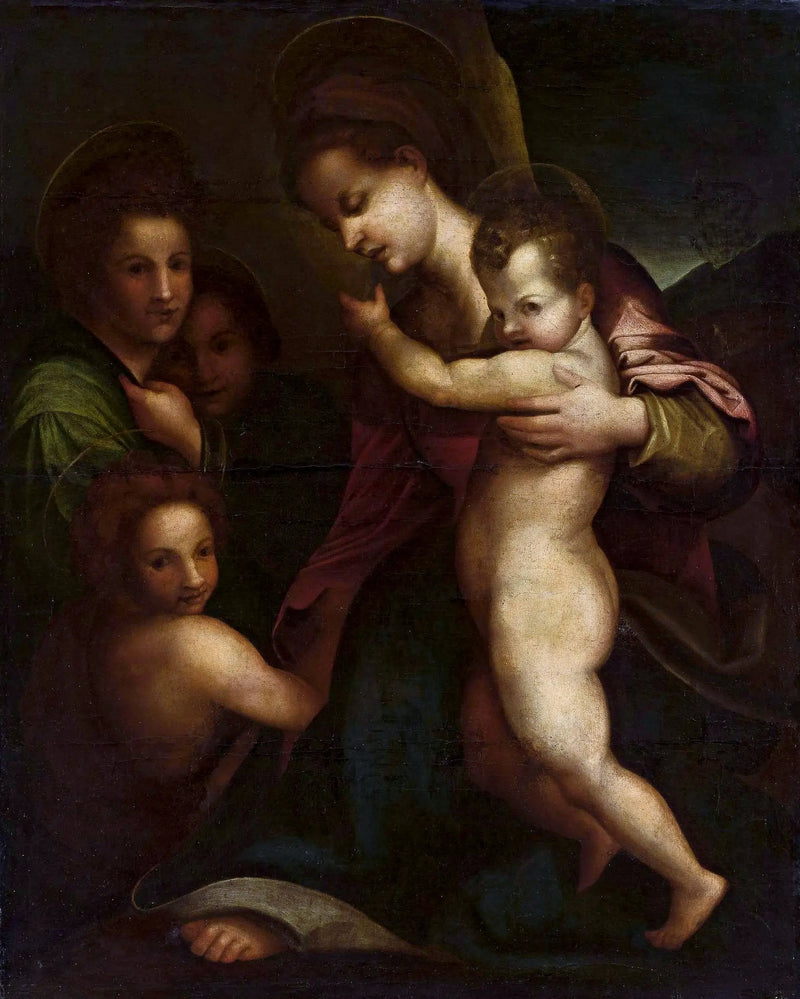 Virgem com o Menino e São João Batista - Andrea del Sarto