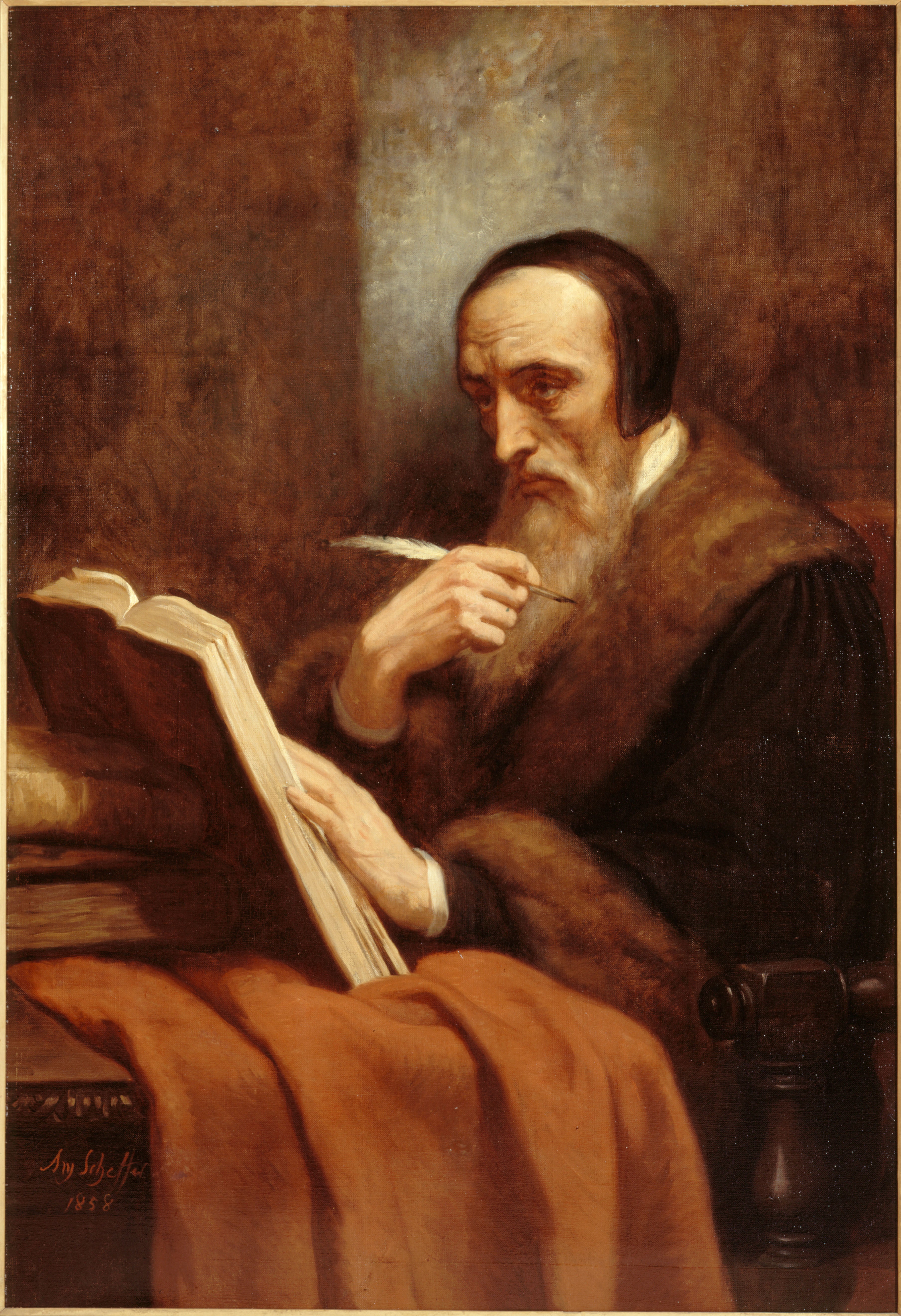 Portrait de Calvin - Ary Scheffer