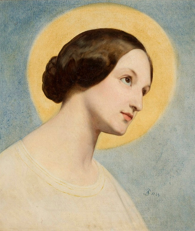 Retrato de Elżbieta (Eliza) Krasińska née Branicka. - Ary Scheffer