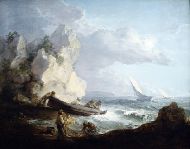 Costa com pescadores - Thomas Gainsborough