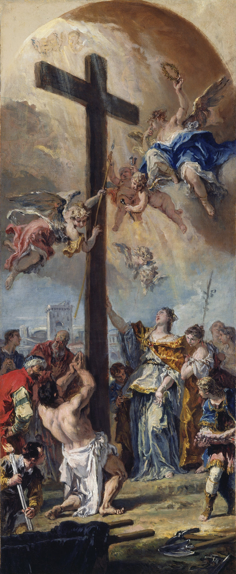 A Exaltação da Verdadeira Cruz - Sebastiano Ricci