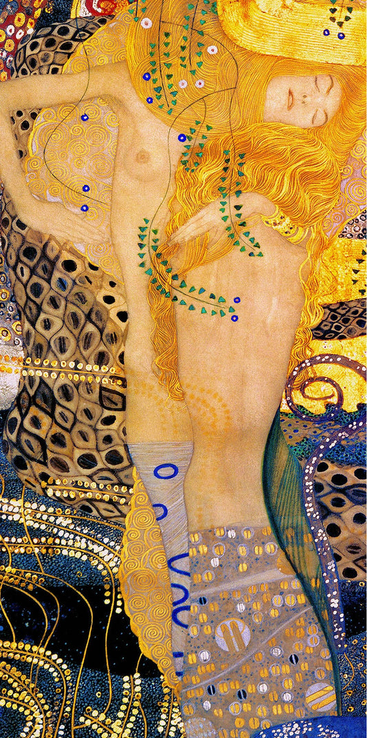 🐍✨ Serpente d'água II – Gustav Klimt (1904–1907)