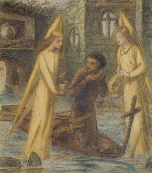 A busca do Santo Graal - Dante Gabriel Rossetti