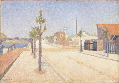 Reproduction du tableau « Quai de Clichy, soleil - Paul Signac » par Alpha Reproduction en peinture à l’huile