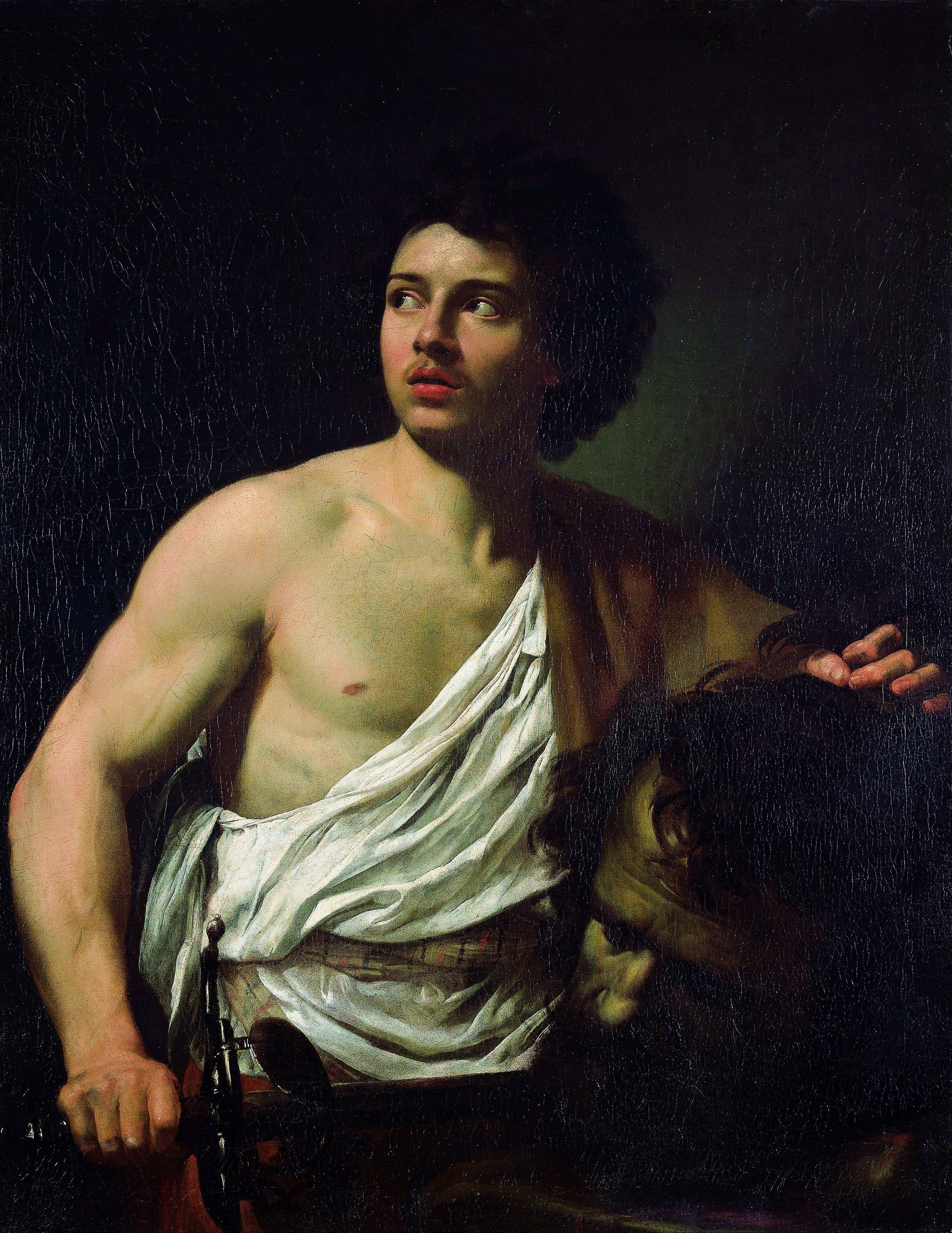 David avec la tête de Goliath - Simon Vouet