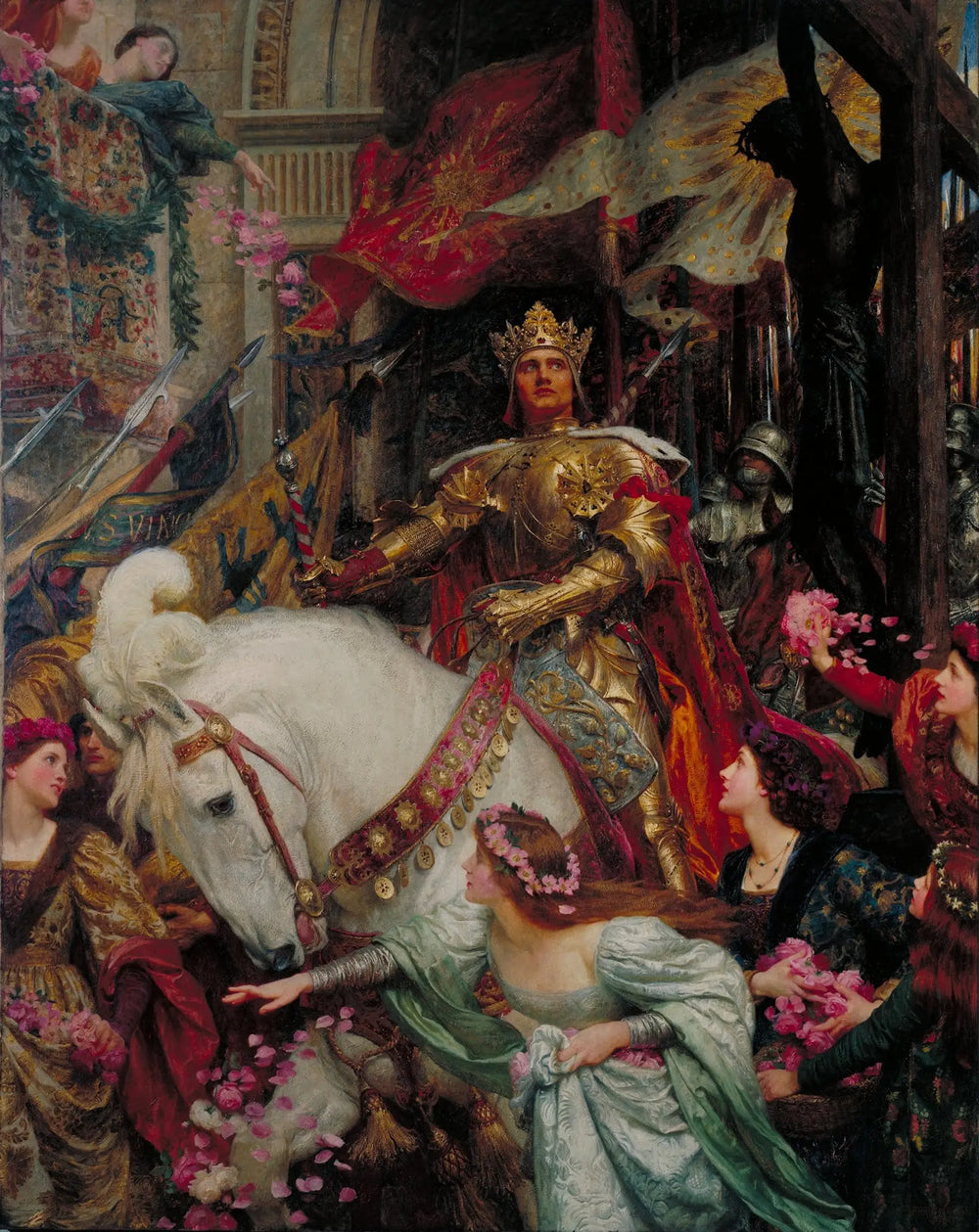 Les Deux Couronnes - Frank Bernard Dicksee - Alpha Reproduction