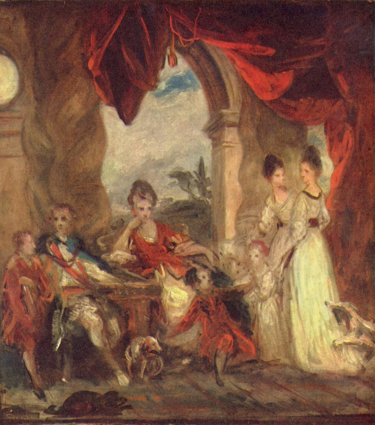 Esquisse pour « Le 4e duc de Marlborough et sa famille » - Joshua Reynolds