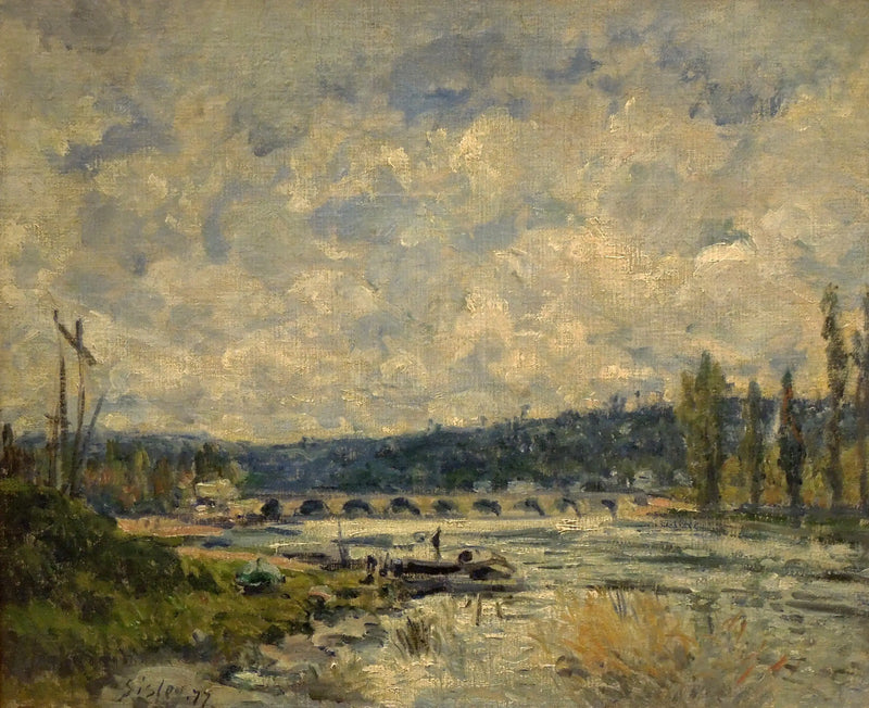 A Ponte em Sèvres - Alfred Sisley