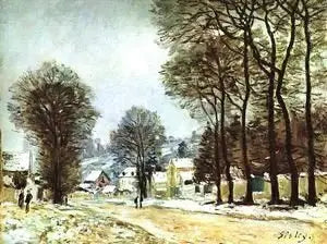 Neve em Louveciennes - Alfred Sisley