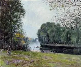 Uma Curva do Loing - Verão - Alfred Sisley