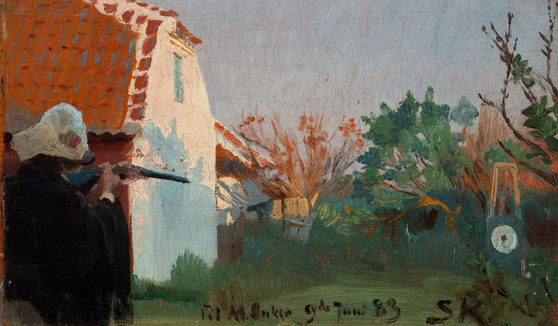 Tiro ao alvo. 9 de junho de 1883 - Peder Severin Krøyer