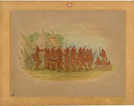 Danse des esclaves - Saukie - George Catlin