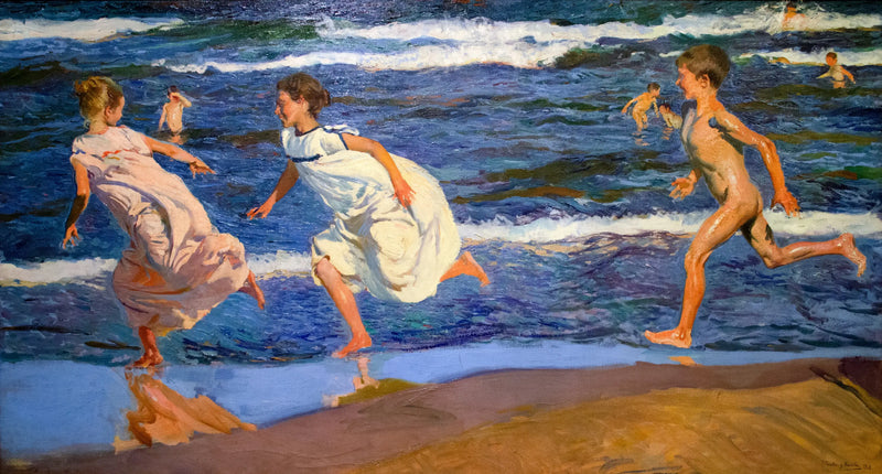Correr ao longo da praia, Valência - Joaquín Sorolla