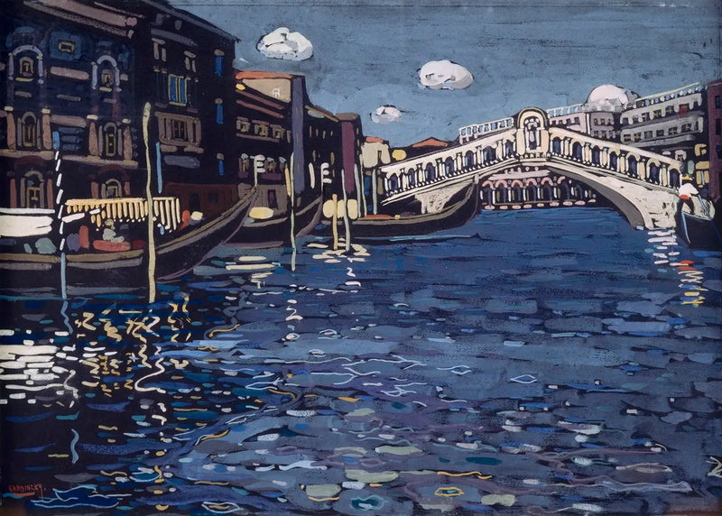 Lembrança de Veneza 4 (Ponte de Rialto) - Vassily Kandinsky