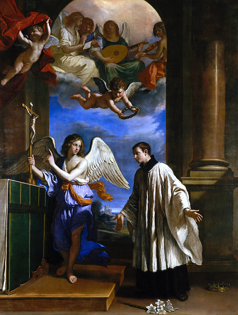A vocação de São Luís de Gonzaga - Guercino