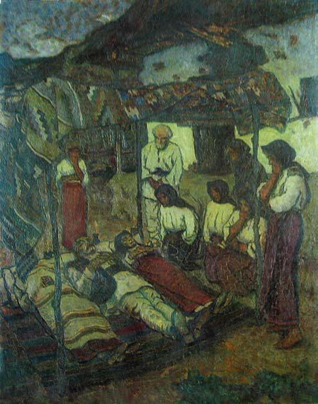 Les Morts de Cașin, Ștefan Dimitrescu, 1917, peinture à l’huile
