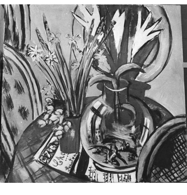 Stilleben mit großer Glaskugel und Kornähren (1934) - Max Beckmann
