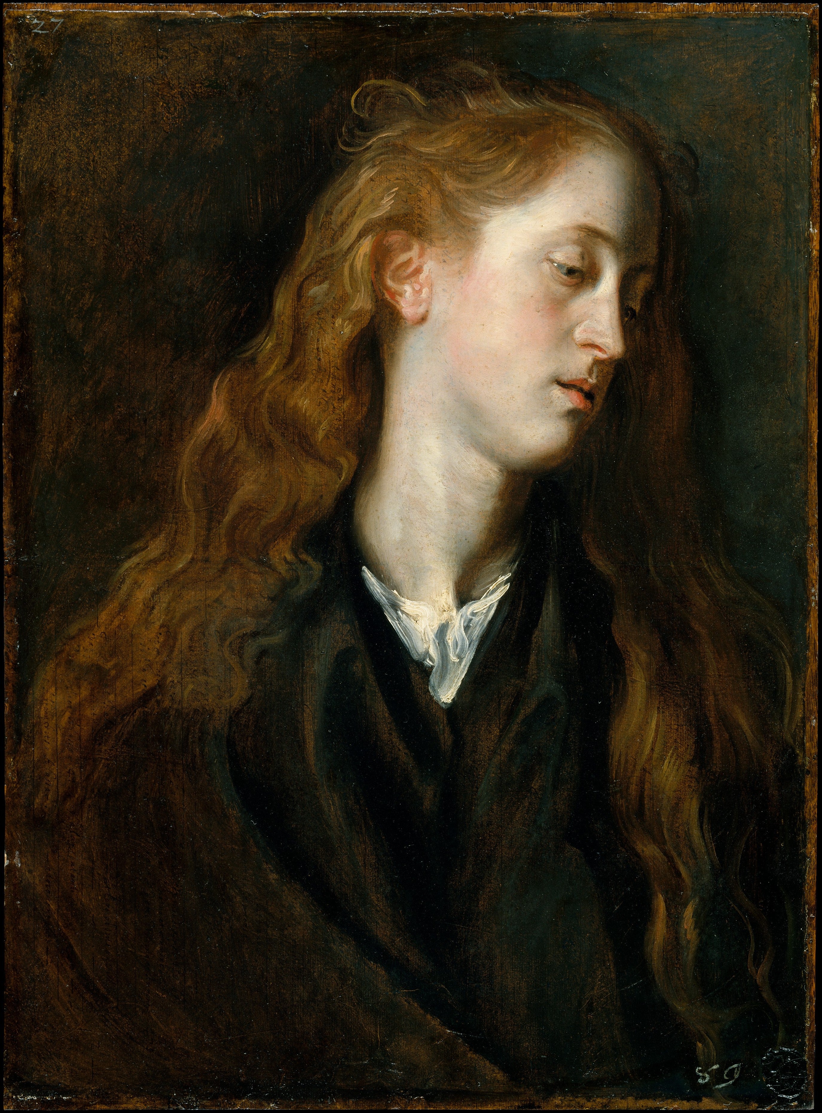 Étude de tête de jeune femme - Antoine van Dyck
