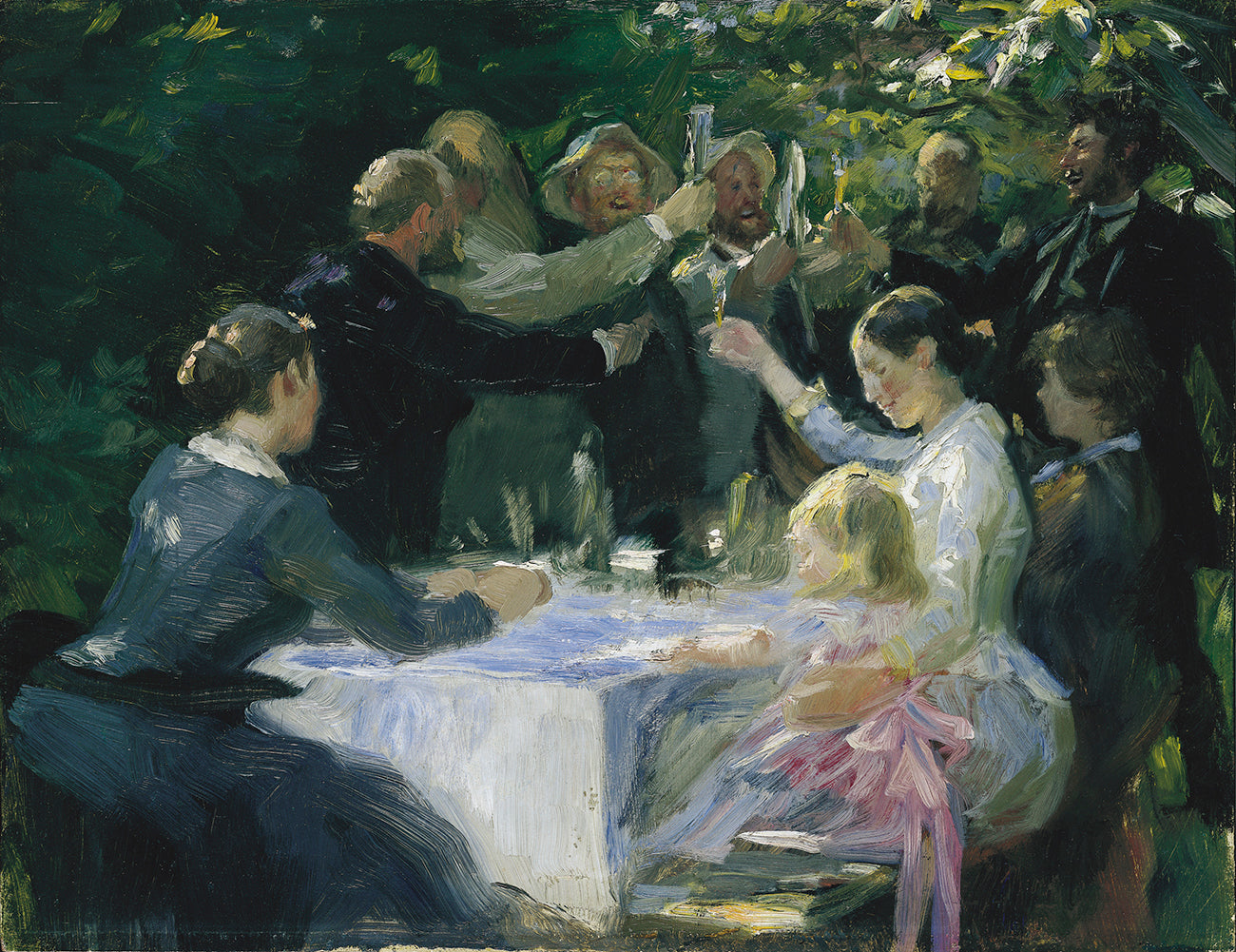 Estudo para Hip, hip, hurra! - Peder Severin Krøyer
