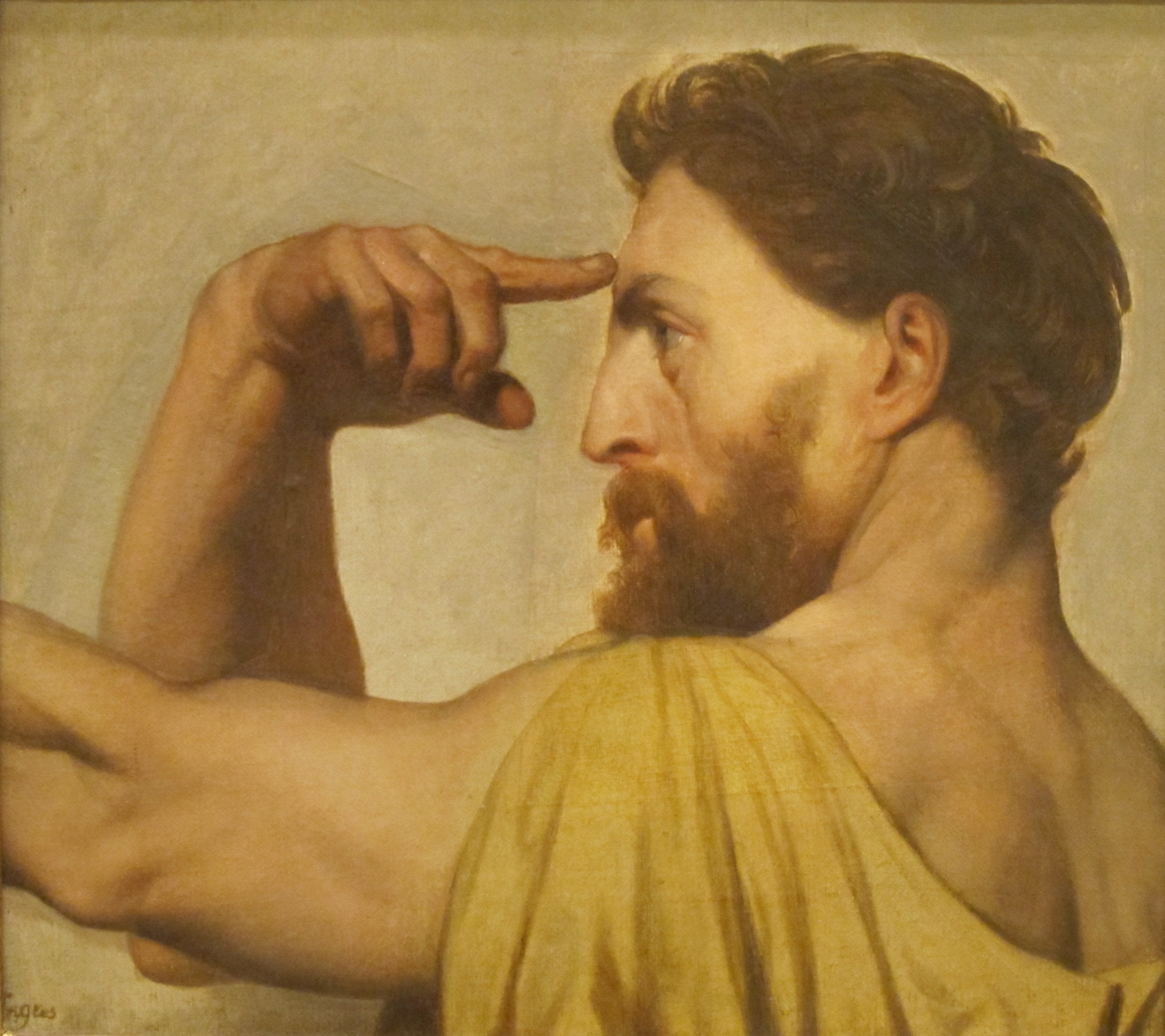 Phidias, estudo para a apoteose de Homero - Jean-Auguste-Dominique Ingres