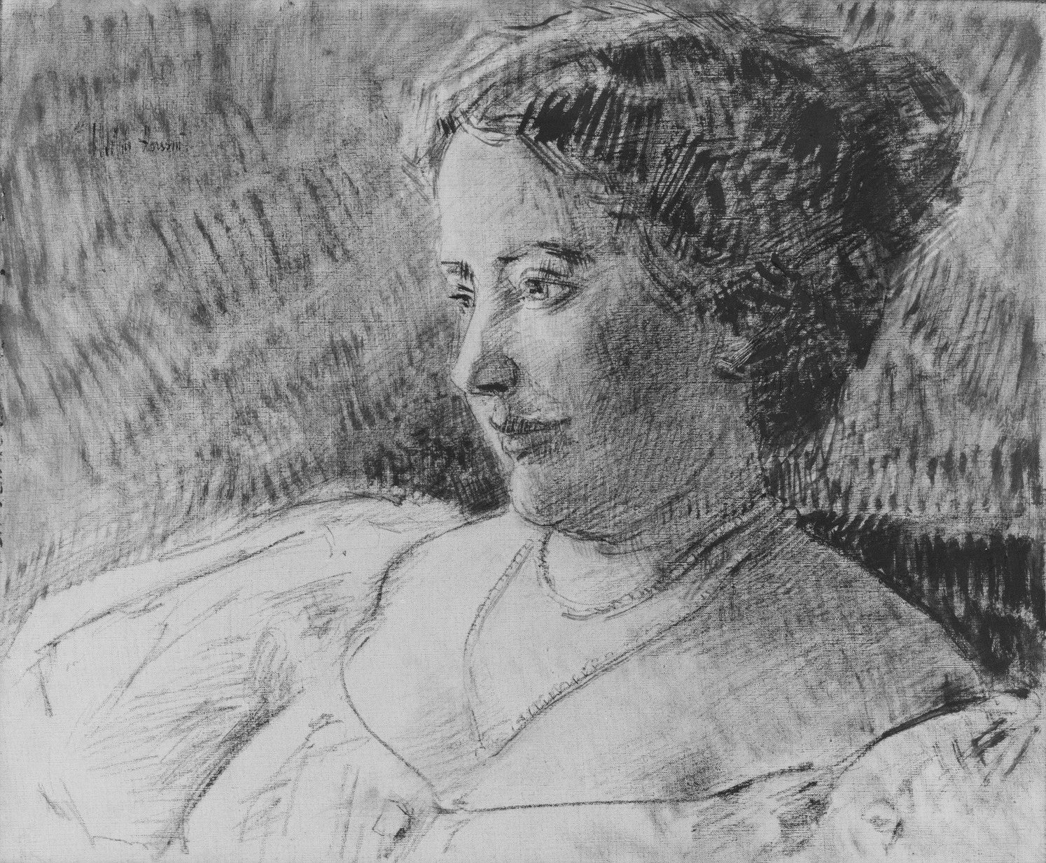 Étude pour le portrait de Mme Anna E. Little - Childe Hassam