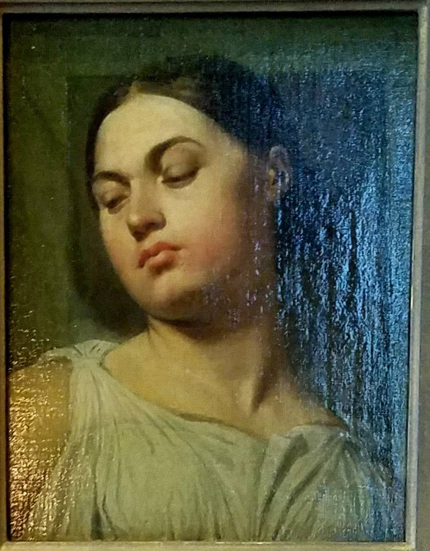 Cabeça da Vitória, estudo para a apoteose de Homero - Jean-Auguste-Dominique Ingres