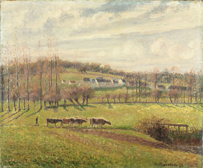 Paisagem de verão, Éragny - Camille Pissarro