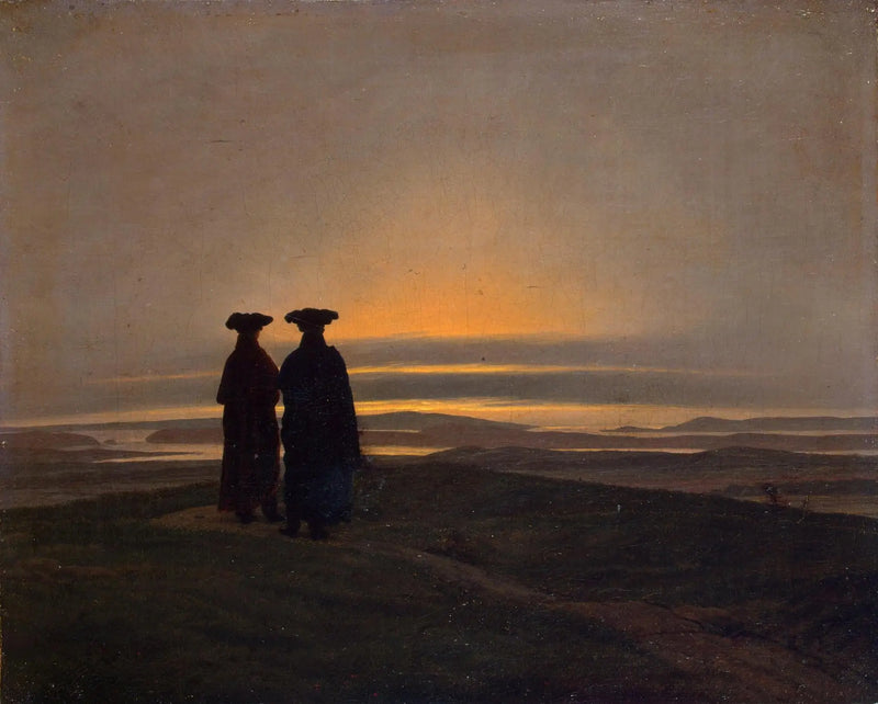 Pôr do sol - Caspar David Friedrich
