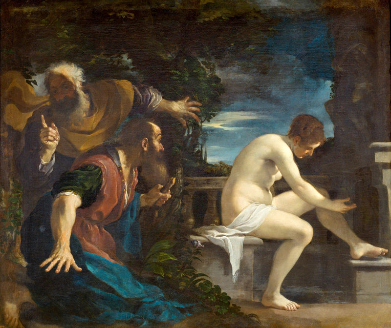 Suzanne e os idosos. - Guercino