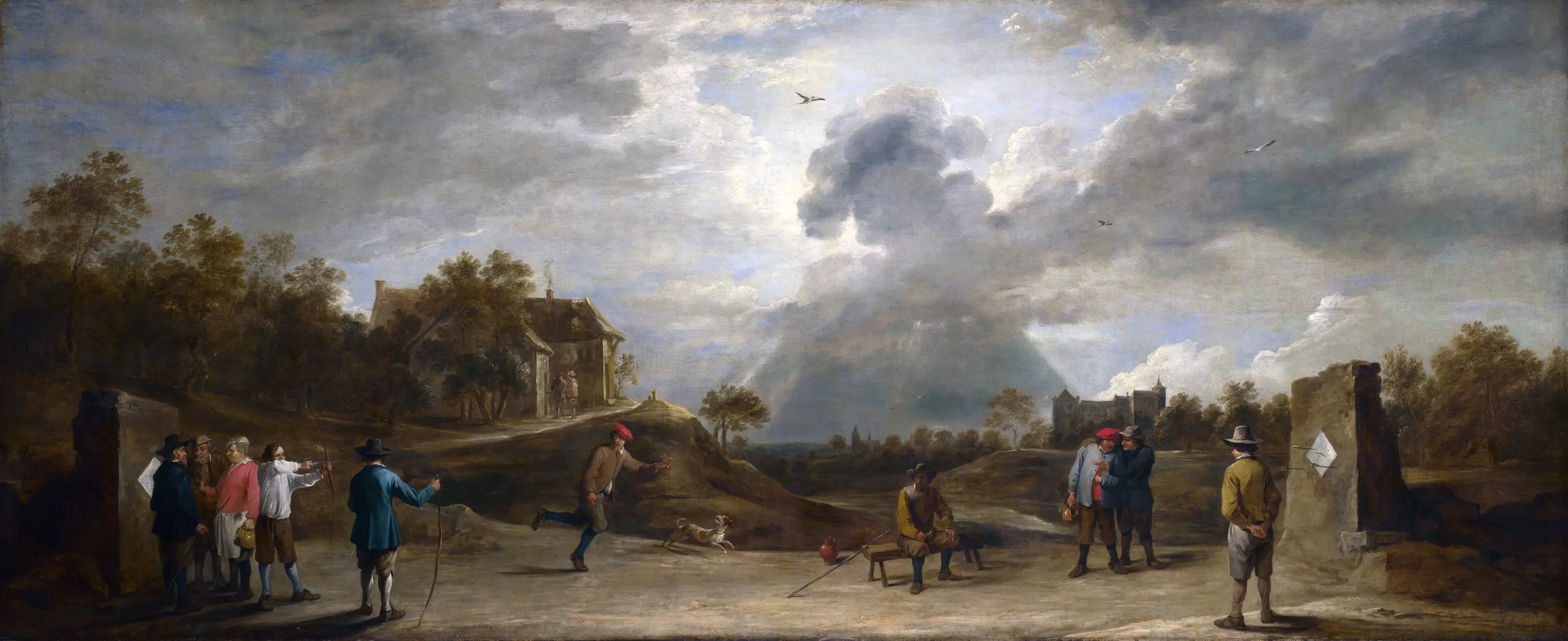 Paysans au tir à l’arc - David Teniers le Jeune - Alpha Reproduction