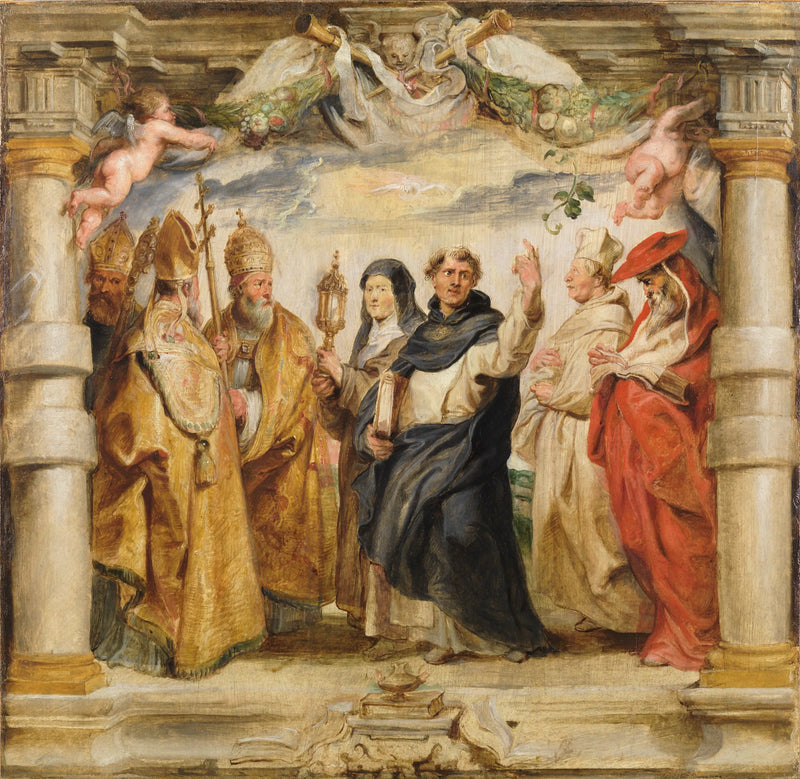 Os defensores da Eucaristia - Peter Paul Rubens