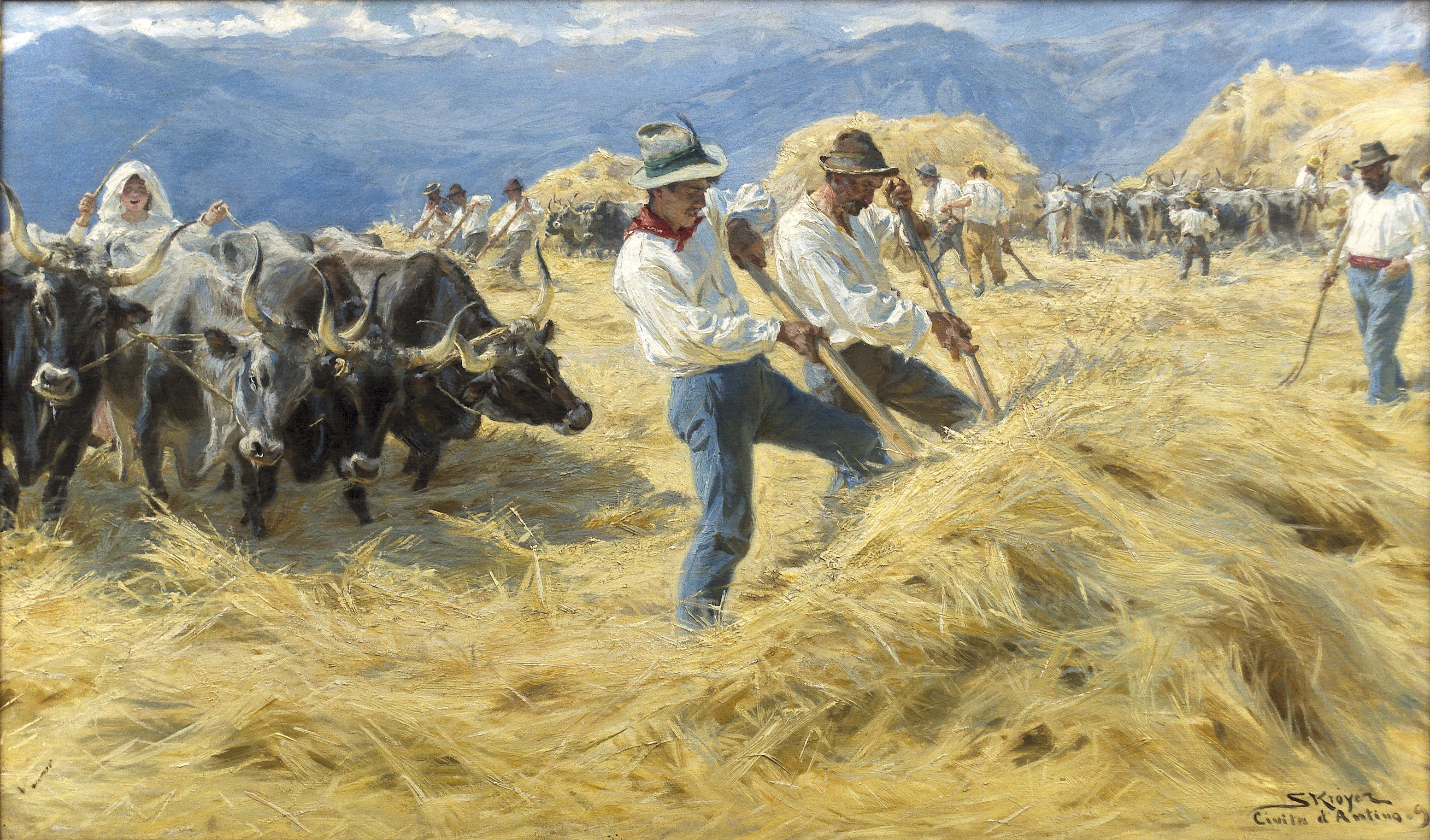 Batida nas Abruzos. Cività d'Antino - Peder Severin Krøyer