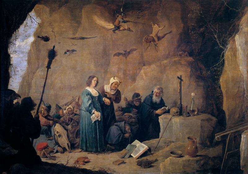 As tentações de Santo Antão Abade - David Teniers o Jovem