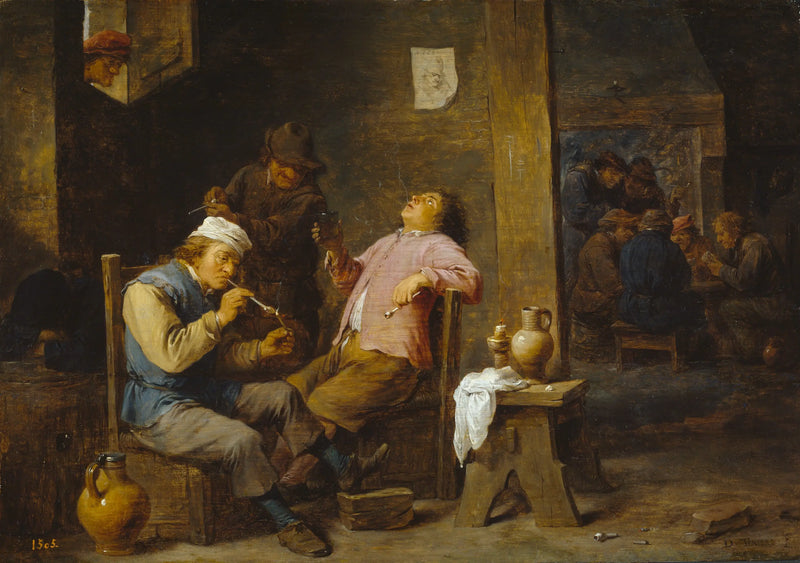 Fumantes e bebedores - David Teniers Júnior