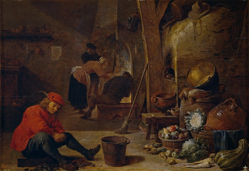 A cozinha - David Teniers Júnior