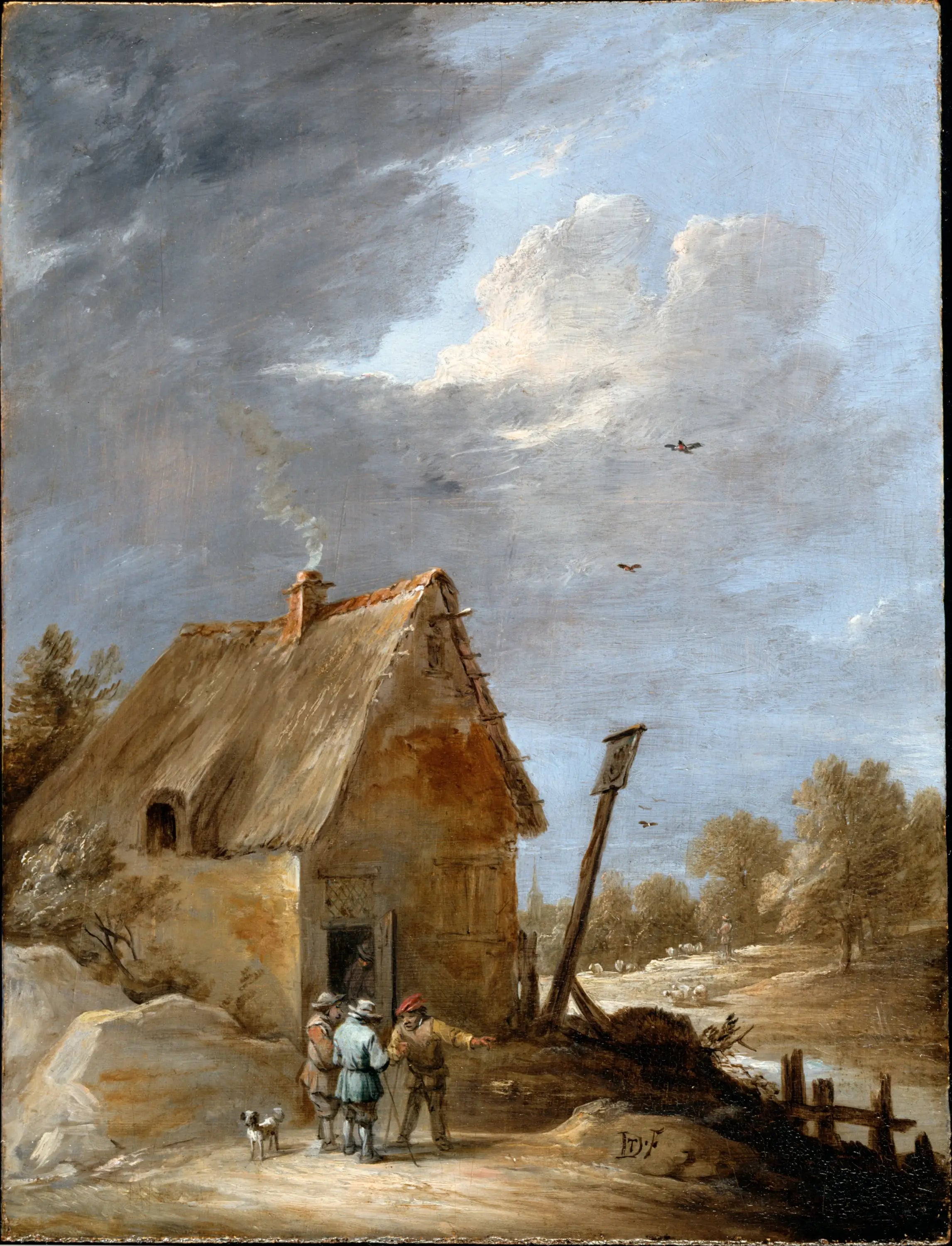 Une route près d’un chalet - David Teniers le Jeune - Alpha Reproduction