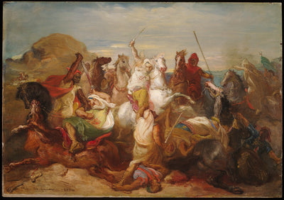 Combat de cavaliers arabes - Théodore Chassériau - Alpha Reproduction