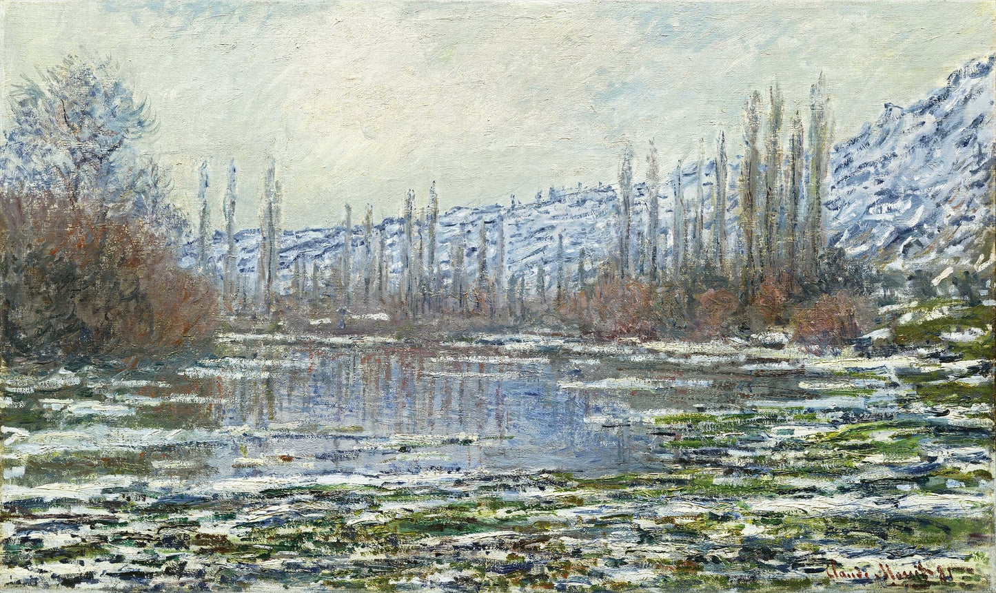 O Desgelado em Vétheuil – Monet 1880