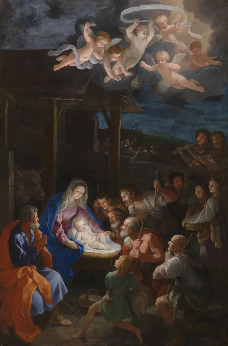 Adoração dos pastores - Guido Reni