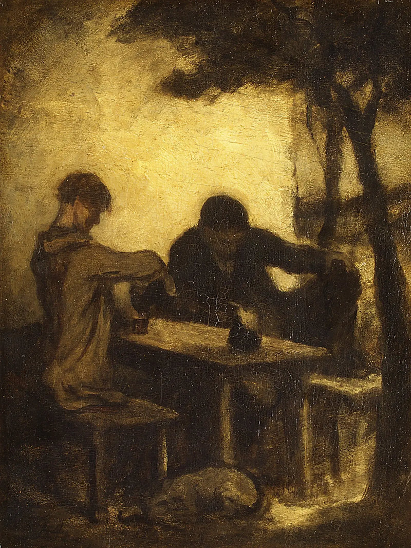 Os bebedores - Honoré Daumier