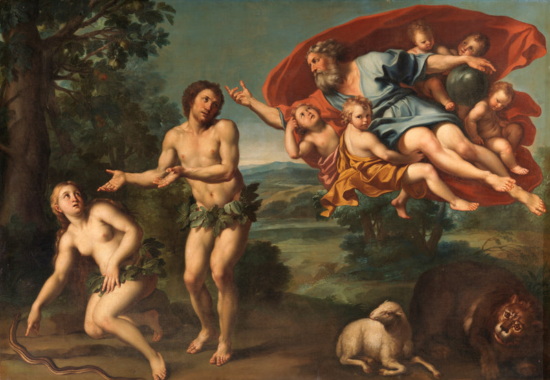 A expulsão de Adão e Eva - Domenichino
